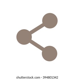 connection  icon, vector illustration. Flat design style