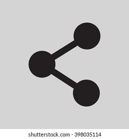 connection  icon, vector illustration. Flat design style