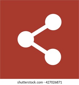 connection  icon, vector illustration. Flat design style