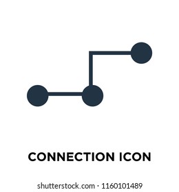 Connection icon vector isolated on white background, Connection transparent sign