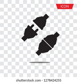 connection icon vector isolated on white background.