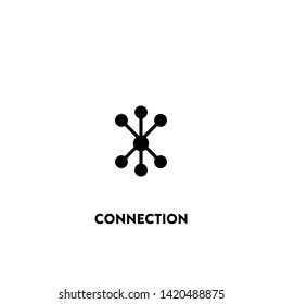 connection icon vector. connection sign on white background. connection icon for web and app