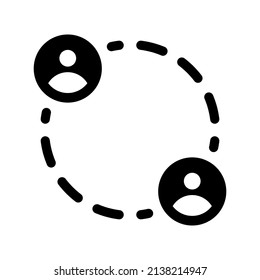 Design-Illustration des Verbindungssymboles für Vektorsymbol