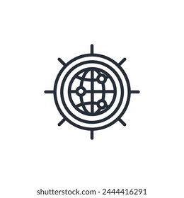 connection icon. vector.Editable stroke.linear style sign for use web design,logo.Symbol illustration.