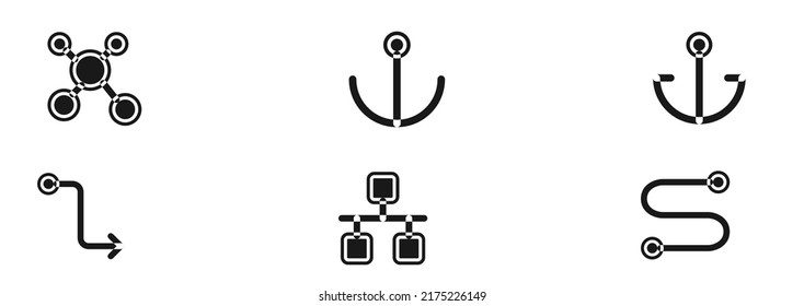 icono de conexión. conjunto de iconos web . colección de iconos. Ilustración vectorial simple.