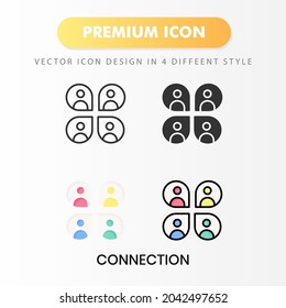 connection icon for your website design, logo, app, UI. Vector graphics illustration and editable stroke.