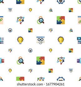 connection icons pattern seamless. Included editable flat Search optimization, Bandwidth, Electrical service, Neural network, Marketing solutions icons. connection icons for web and mobile.