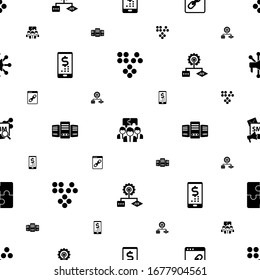 connection icons pattern seamless. Included editable filled Clustering, Team building, Web Link, digital banking, Big data, Algorithm icons. connection icons for web and mobile.