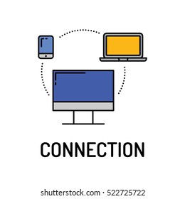 CONNECTION Line icon