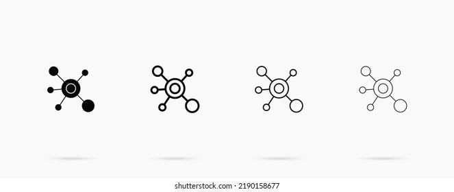 Connection line icon. Digital concept vetor symbol