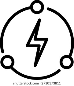Vector de ilustración de icono de línea de conexión