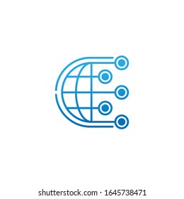 Connection line icon vector design illustration. Connection vector flat icon symbol for website, logo, graphic elements, app, UI. Connection linear icon isolated on white background.