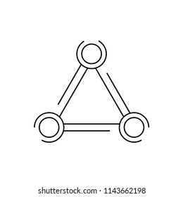 Connection line icon, vector illustration design. Communication collection.
