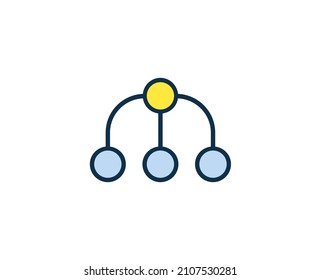 Connection line icon. Vector symbol in trendy flat style on white background. Office sing for design.