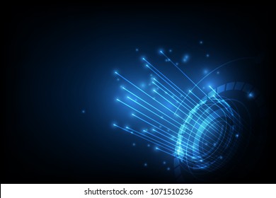 connection line on networking telecommunication concept background