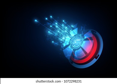 connection line on networking telecommunication concept background