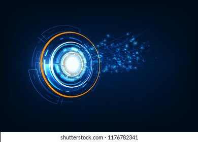 connection line on networking telecommunication concept background