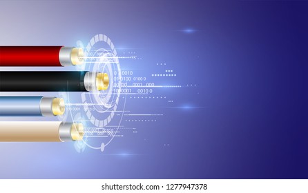 connection line on networking telecommunication concept background