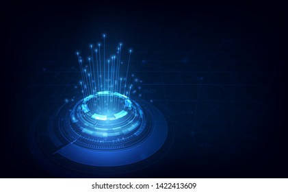 connection line on networking telecommunication concept background