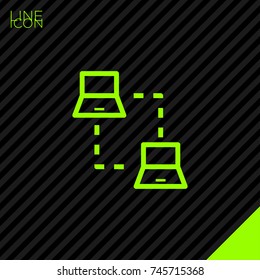 Connection line vector icon 