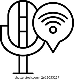 Connection Line Vector Icon Design