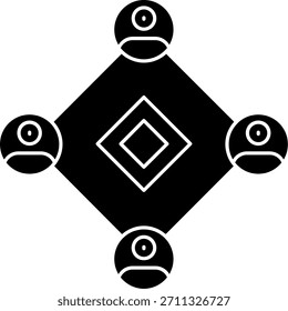 Línea de conexión Vector Icon Design