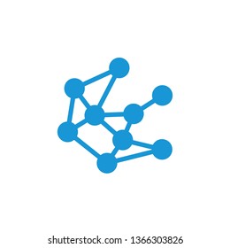 Connection Logo Icon. Network Technology icon