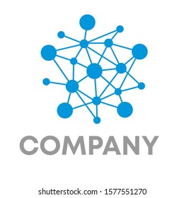 connection logo icon . technology design template sign