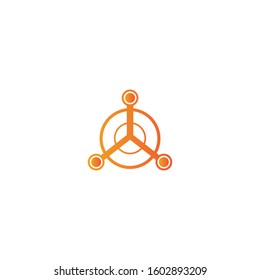 Connection logo template vector icon design