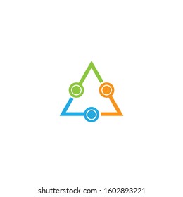 Connection logo template vector icon design