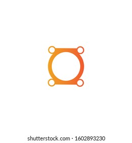 Connection logo template vector icon design