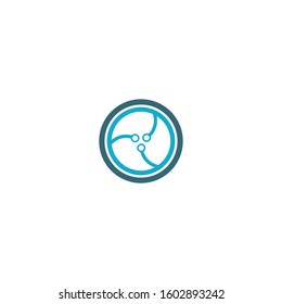 Connection logo template vector icon design