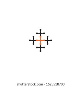 Connection logo template vector icon design