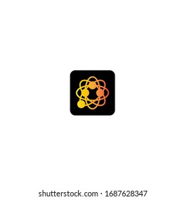 Connection logo template vector icon design