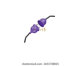 connection lost icon 3d illustration render