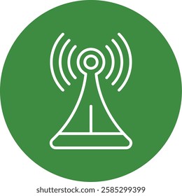 Connection lost Outline Circle Icon Style Design