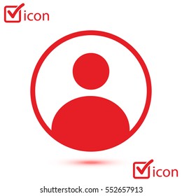 Connection mark. User sign icon. Person symbol. Human avatar.Flat style. 