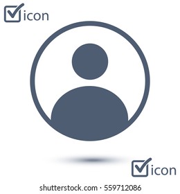 Connection mark. User sign icon. Person symbol. Human avatar.Flat style. 