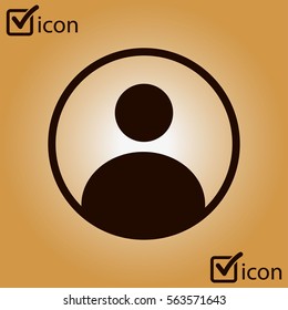 Connection mark. User sign icon. Person symbol. Human avatar.Flat style. 