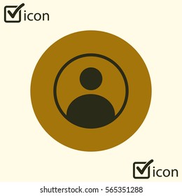 Connection mark. User sign icon. Person symbol. Human avatar.Flat style. 