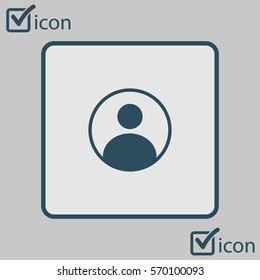 Connection mark. User sign icon. Person symbol. Human avatar.Flat style. 
