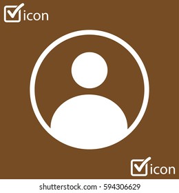 Connection mark. User sign icon. Person symbol. Human avatar.Flat style. 