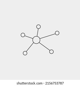 connection marketing network vector icon illustration sign