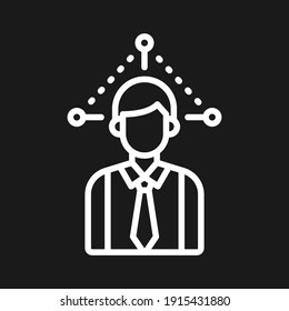 Connection, media, social icon vector image. Can also be used for cyber security. Suitable for use on web apps, mobile apps and print media.