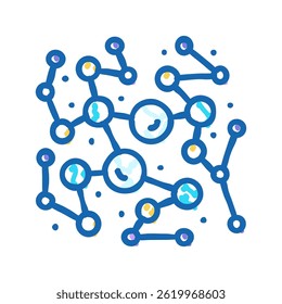 connection molecular structure doodle icon sketch vector. connection molecular structure sign. isolated symbol illustration
