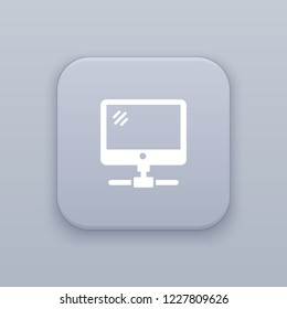 Connection, network button, best vector on a gray background, EPS 10