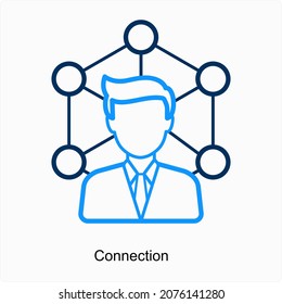 Connection or Network Icon Concept