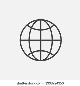 Connection Network icon. Cyber earth. Icon vector