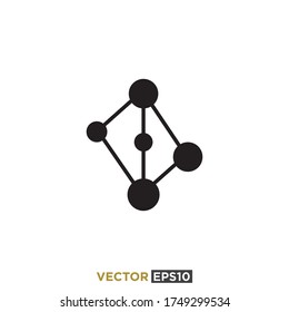 Connection Network Icon Design Vector