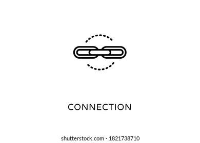 Connection Outline Icons - Stroked, Vectors